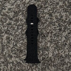 Black Leopard Print Watch Band